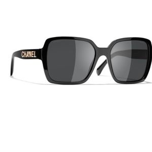 Black Authentic Channel Sunglasses